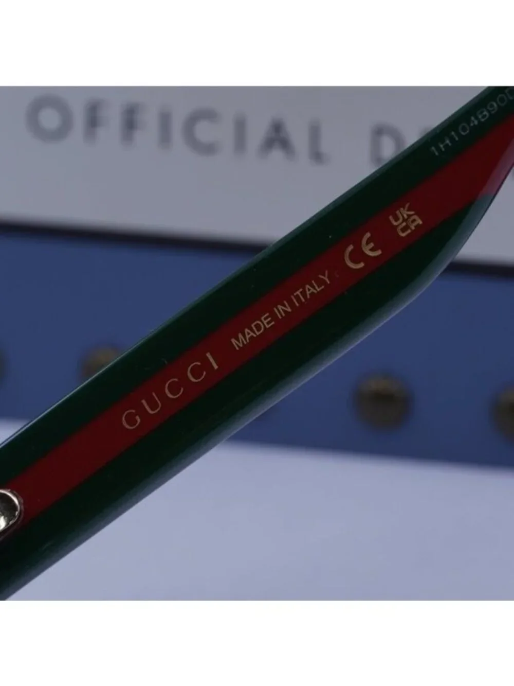 Gucci GG0278O 016 Rectangle Eyeglasses 55mm - Crystal/Green/Red